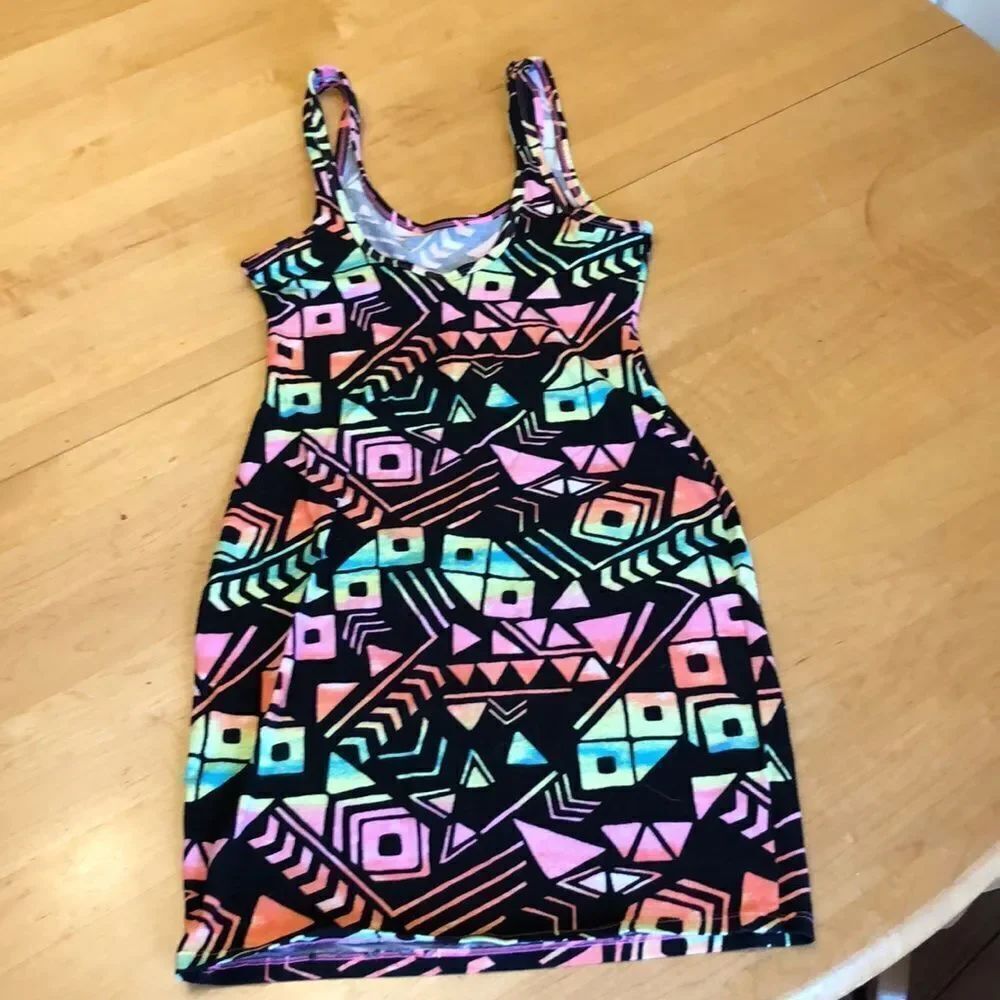 PINK Aztec Print Dress - Picture 2 of 3